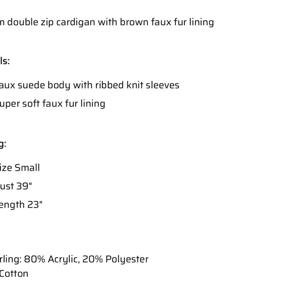 Parkhurst Cream Vest with Fur Accents - Picture 15 of 15